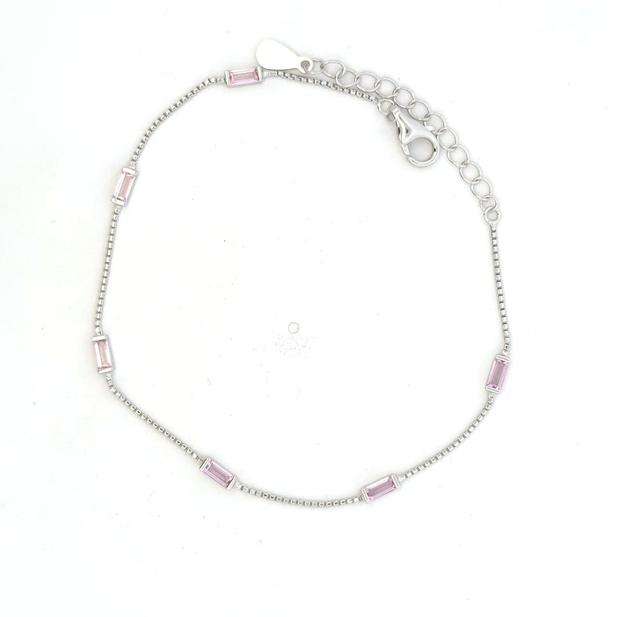 Square Single Stone Bracelet