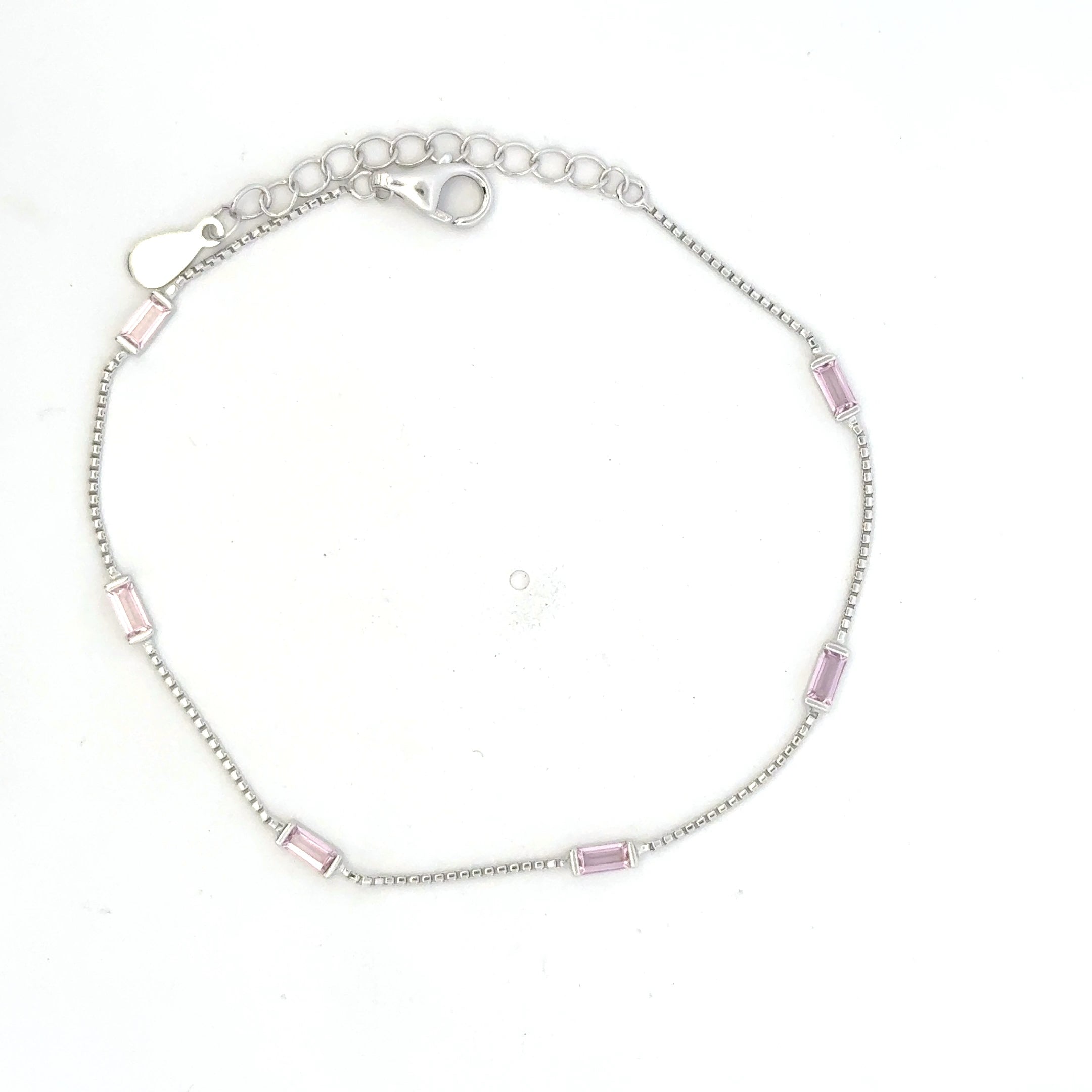 Square Single Stone Bracelet