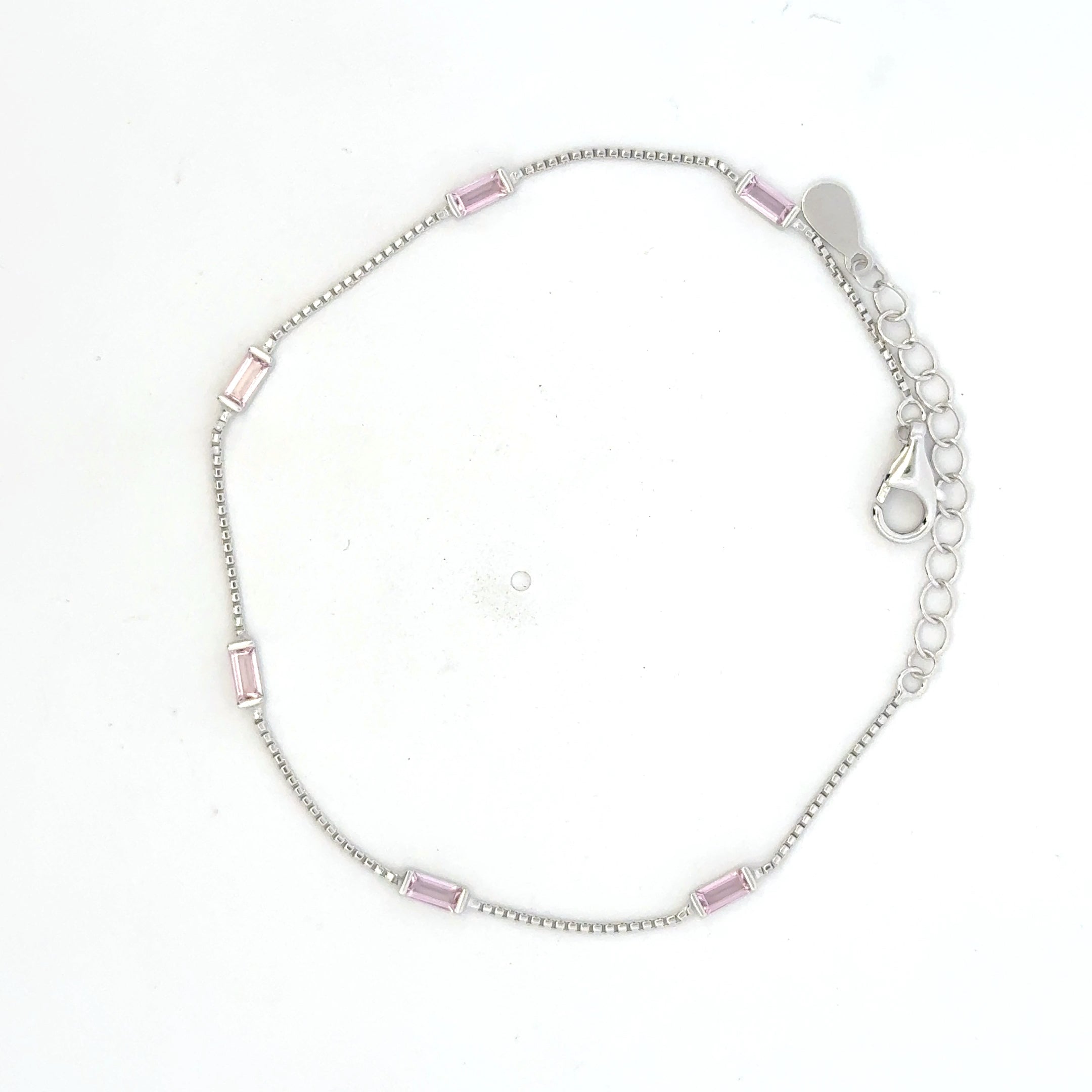 Square Single Stone Bracelet