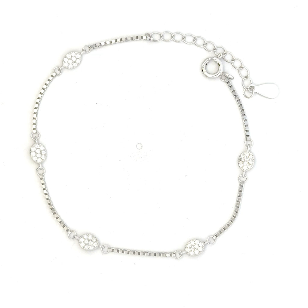 CZ Oval Bracelet
