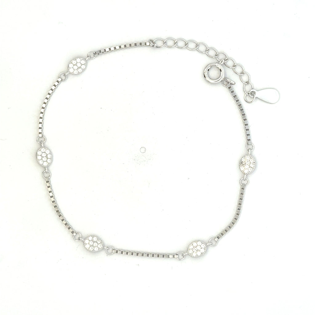 CZ Oval Bracelet