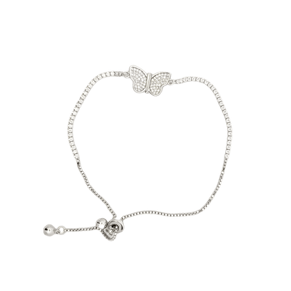 Rhodium Butterfly bracelet