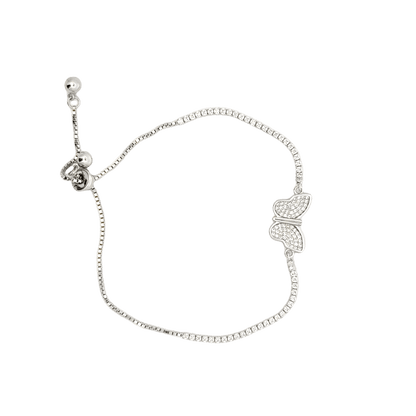 Rhodium Butterfly bracelet