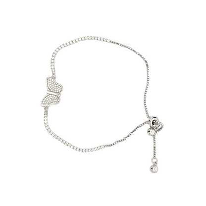 Rhodium Butterfly bracelet