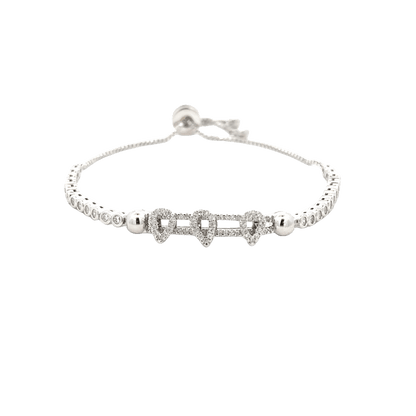 Rhodium Pandora moments bracelet