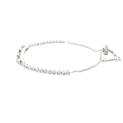 Rhodium Pandora moments bracelet