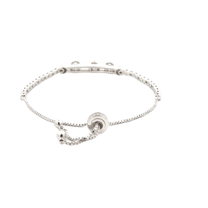 Rhodium Pandora moments bracelet