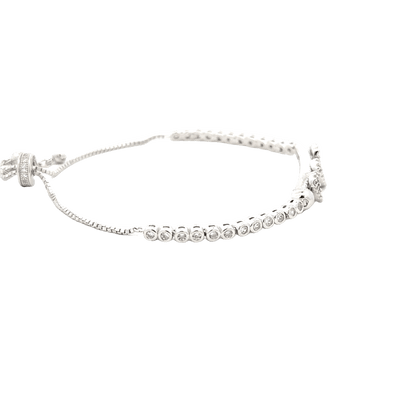 Rhodium Pandora moments bracelet
