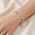 Rhodium Charming Dia bracelet