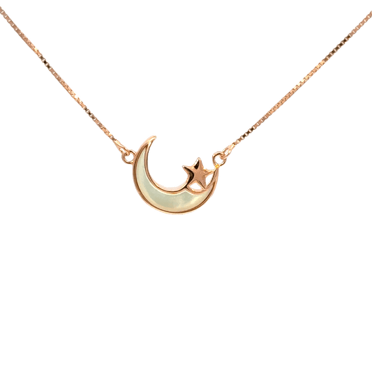 Rosegold Moon Chain with pendant