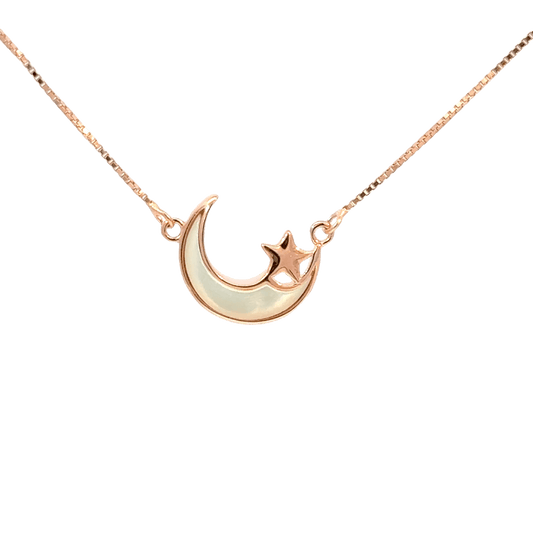 Rosegold Moon Chain with pendant