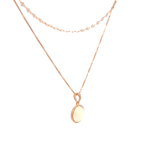 Rosegold Bunch Chain with pendant