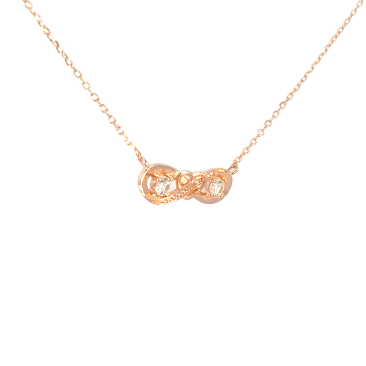 Rosegold Infinity Chain with pendant