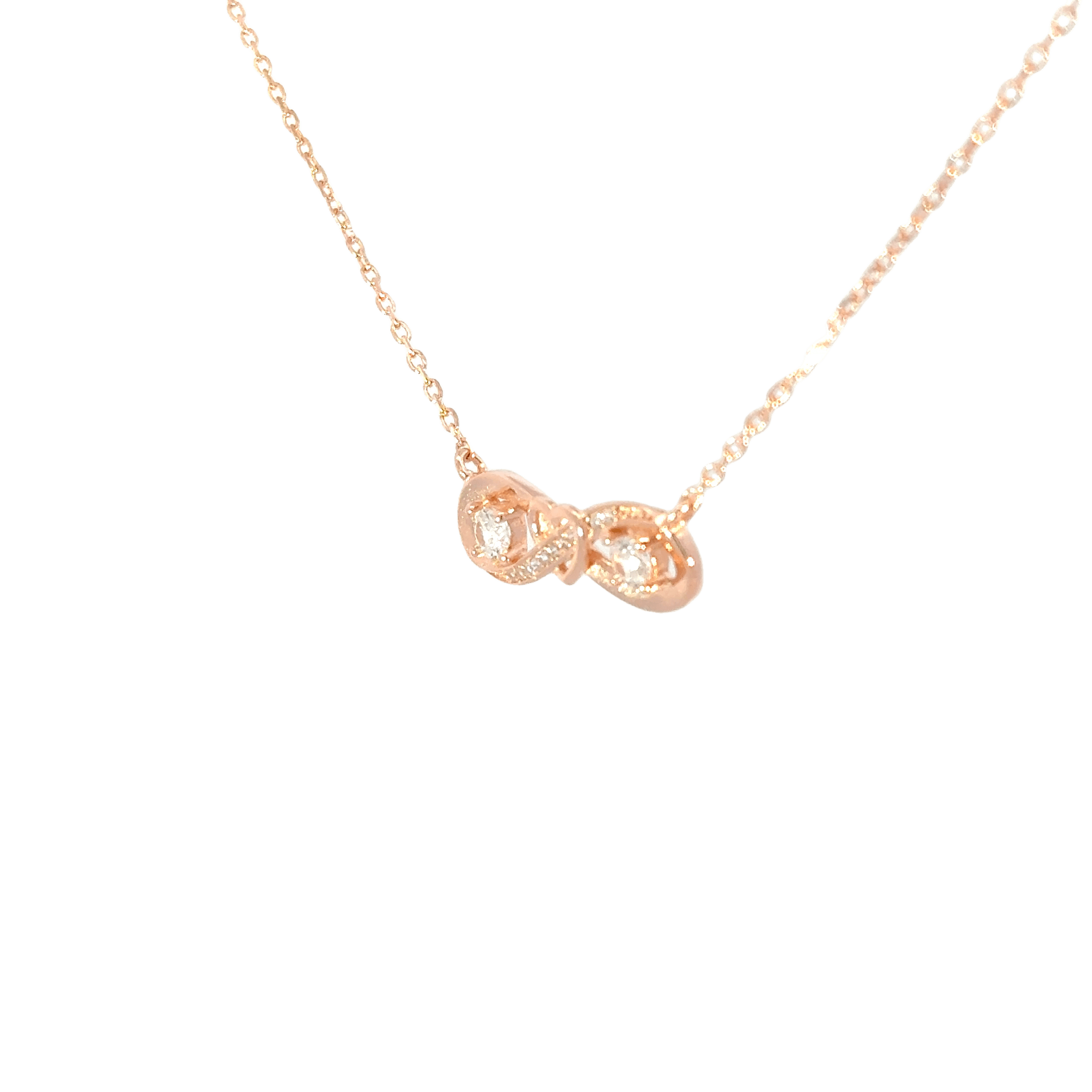 Rosegold Infinity Chain with pendant