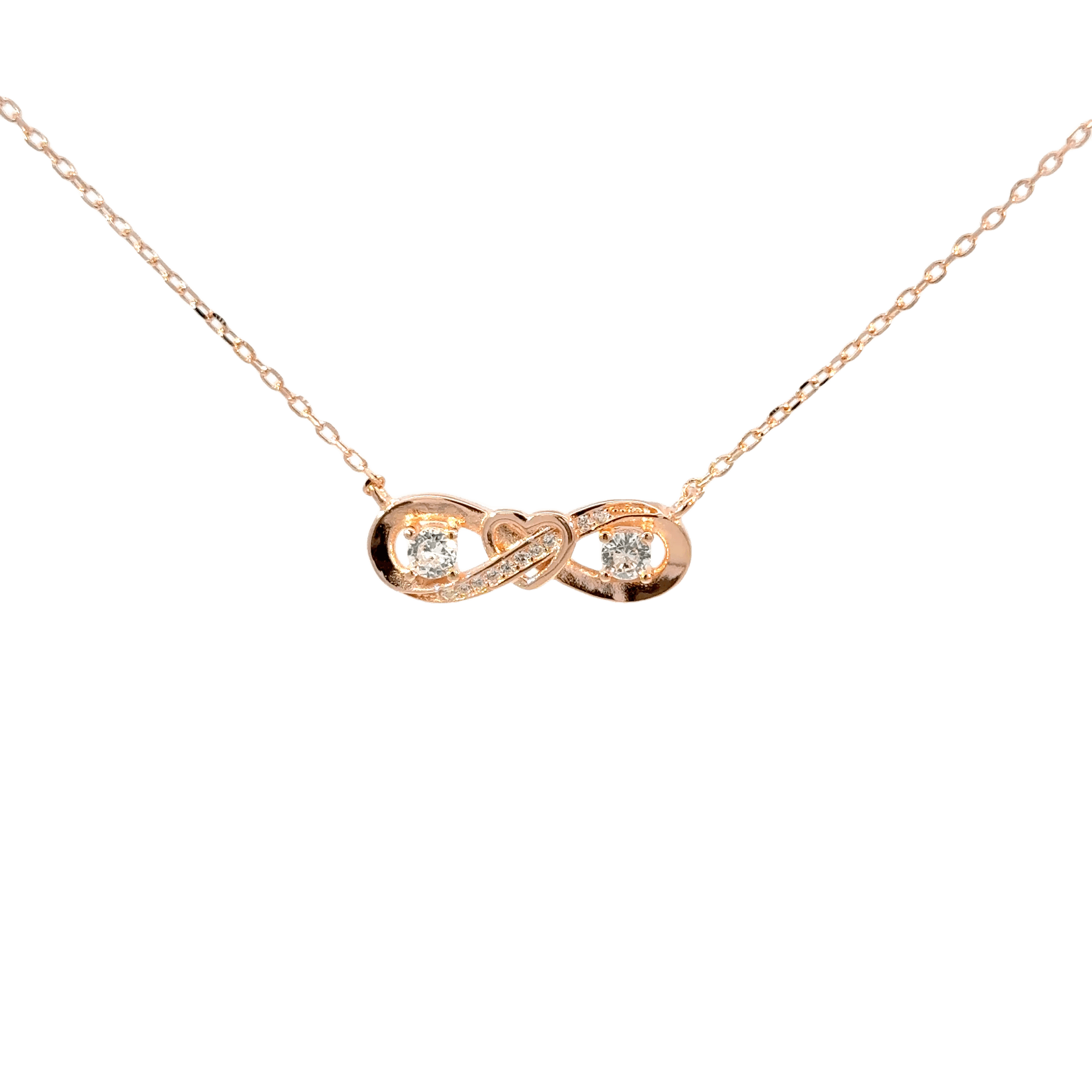 Rosegold Infinity Chain with pendant