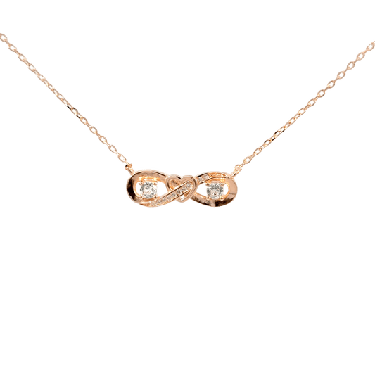 Rosegold Infinity Chain with pendant