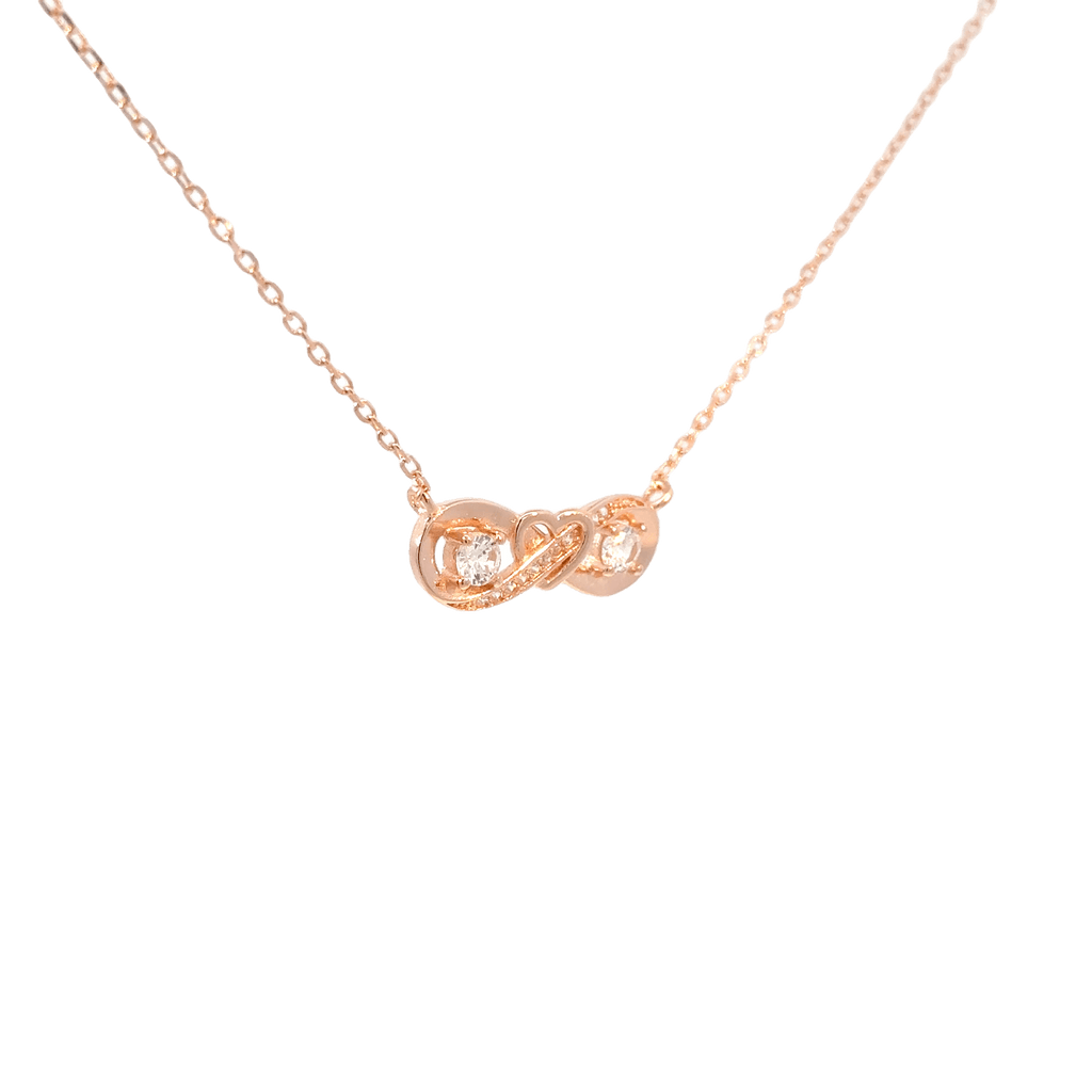 Rosegold Infinity Chain with pendant