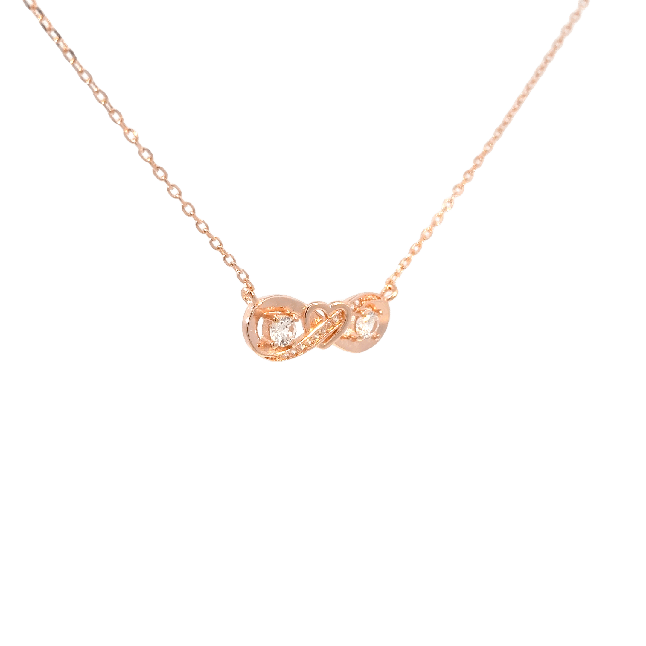 Rosegold Infinity Chain with pendant