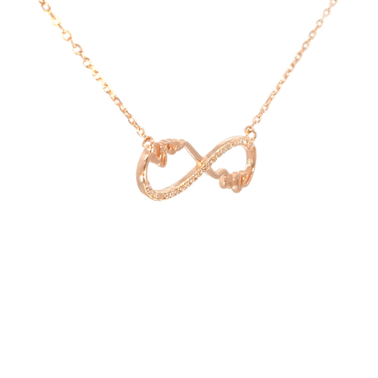 Rosegold Infinity Chain with pendant