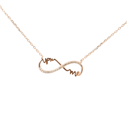Rosegold Infinity Chain with pendant