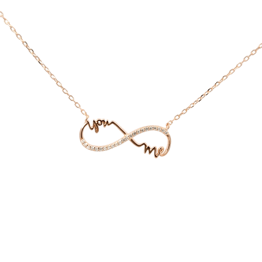 Rosegold Infinity Chain with pendant