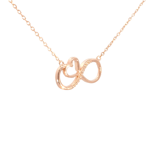 Rosegold Infinity Chain with pendant