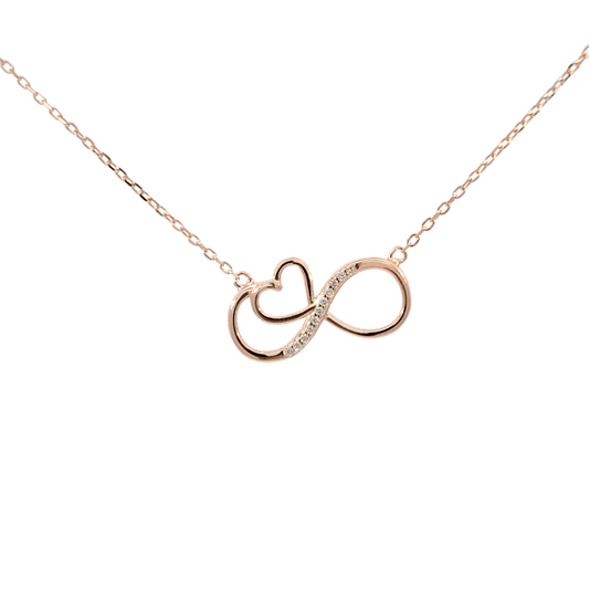 Rosegold Infinity Chain with pendant