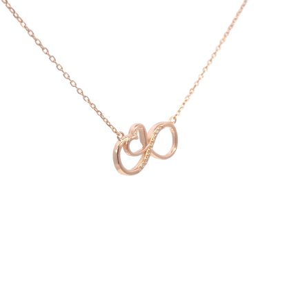 Rosegold Infinity Chain with pendant
