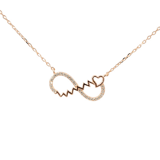 Rosegold Infinity Chain with pendant