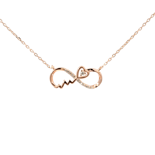 Rosegold Infinity Chain with pendant
