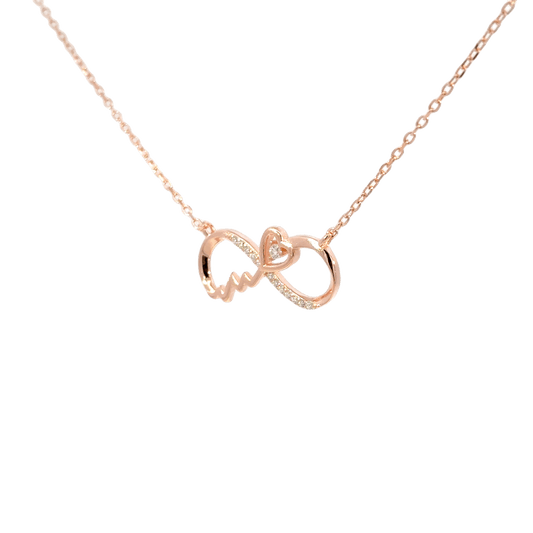 Rosegold Infinity Chain with pendant