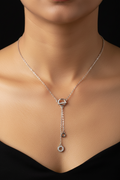 Circle Stone Rosegold Chain With Pendant