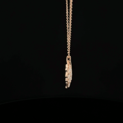 LEAF ROSEGOLD CHAIN WITH PENDANT