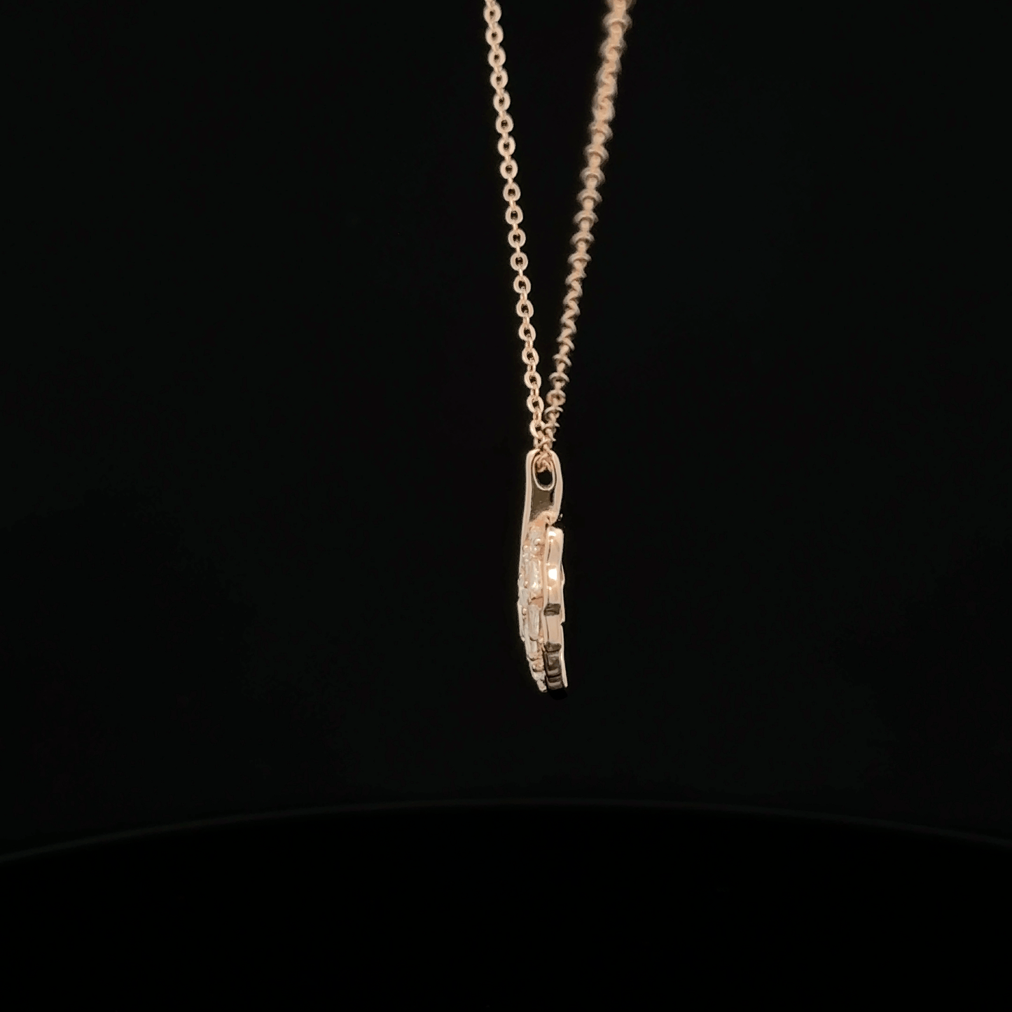 LEAF ROSEGOLD CHAIN WITH PENDANT