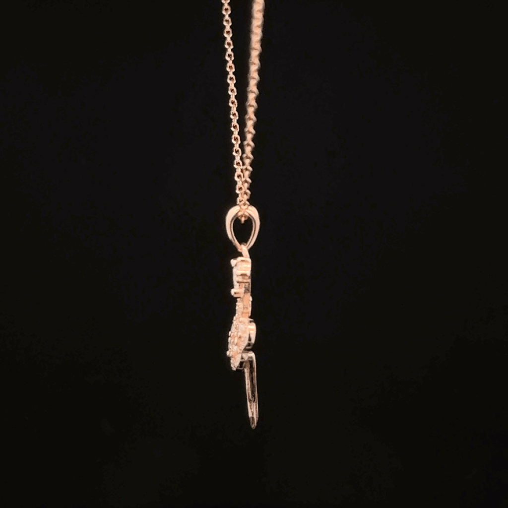 Dancing Rosegold Chain With Pendant