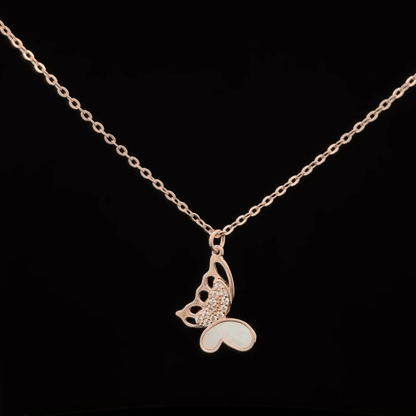 Butterfly Rosegold Chain With Pendant
