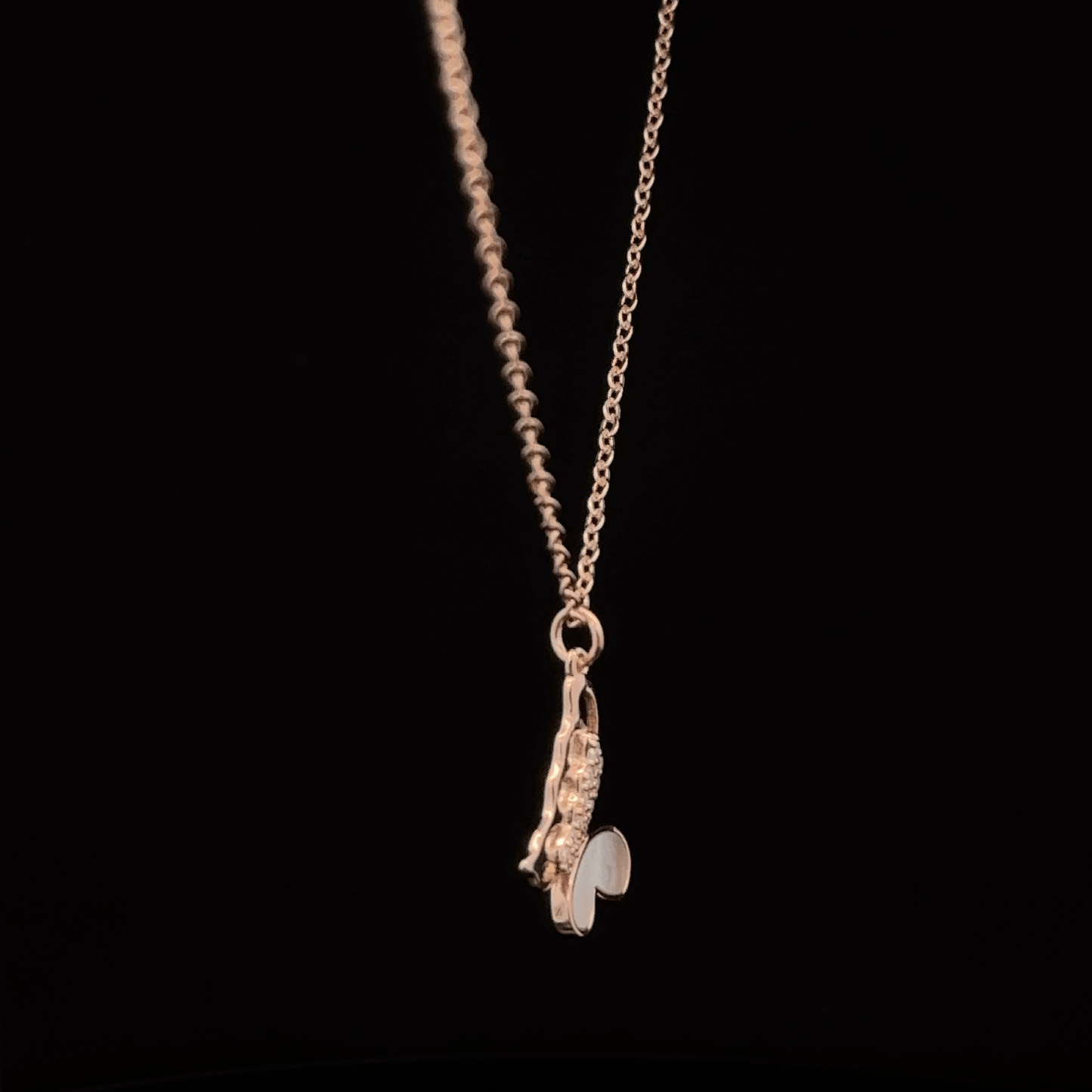 Butterfly Rosegold Chain With Pendant