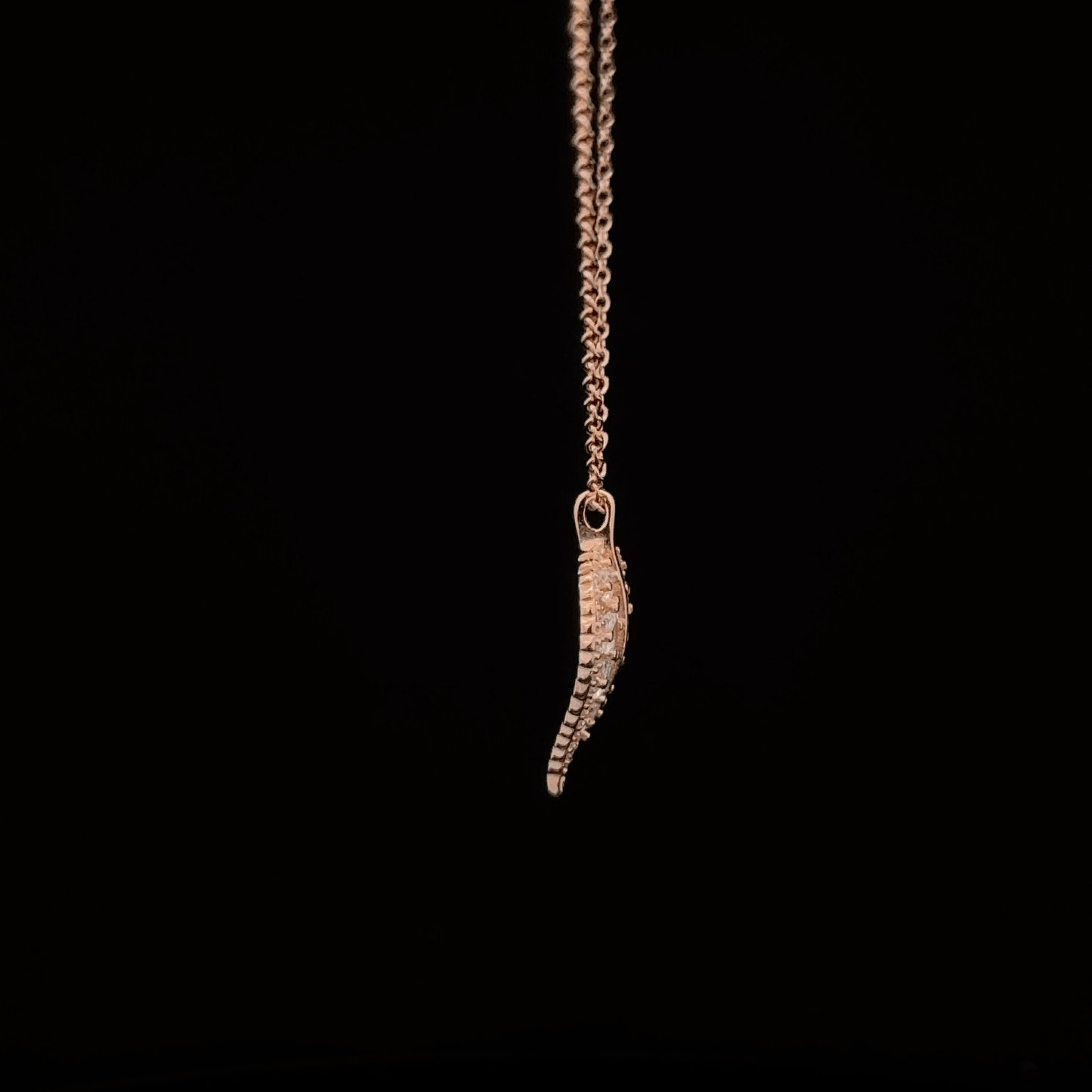 Leaf Rosegold Chain With Pendant