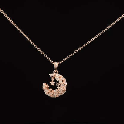 MOON ROSEGOLD CHAIN WITH PENDANT