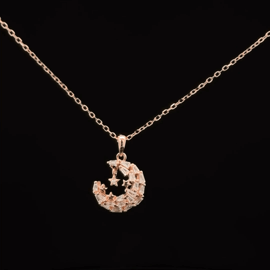 MOON ROSEGOLD CHAIN WITH PENDANT