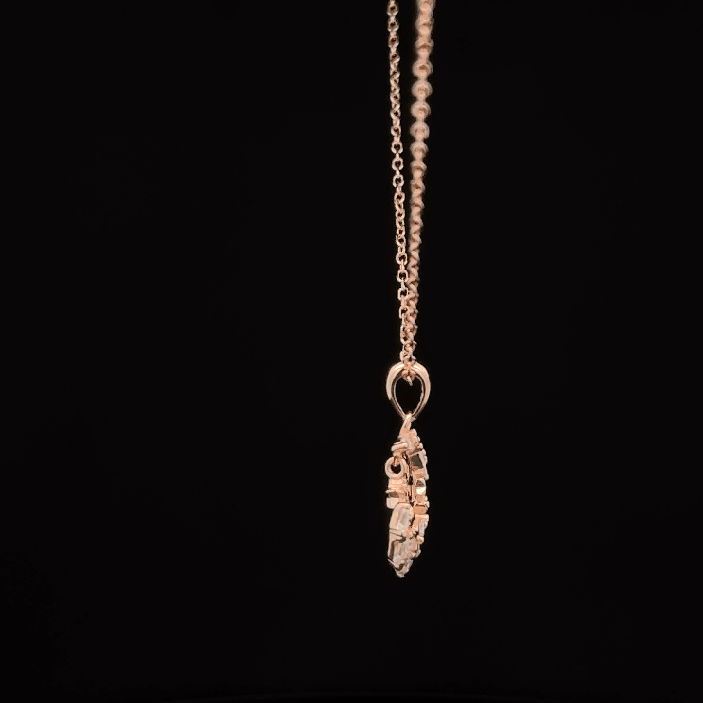 MOON ROSEGOLD CHAIN WITH PENDANT
