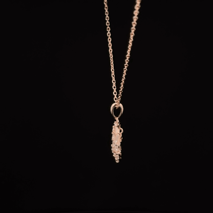 MOON ROSEGOLD CHAIN WITH PENDANT