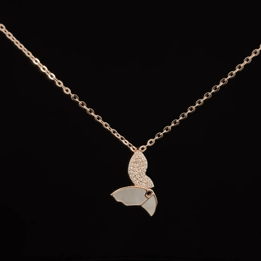 BUTTERFLY ROSEGOLD CHAIN WITH PENDANT