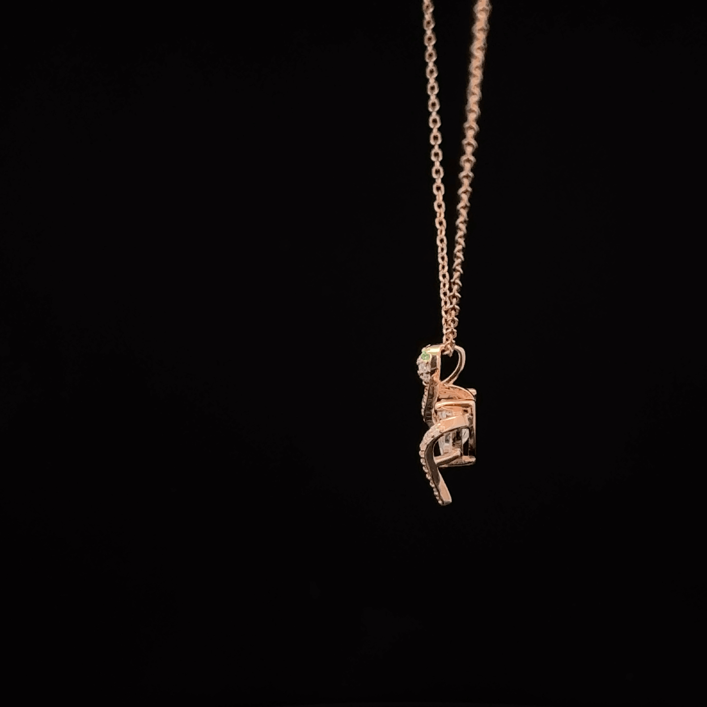 HEART ROSEGOLD CHAIN WITH PENDANT