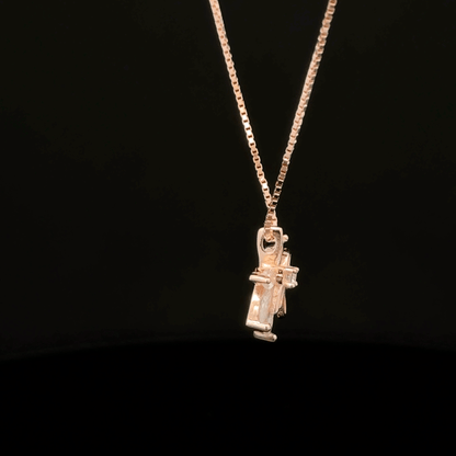 LEAF ROSEGOLD CHAIN WITH PENDANT