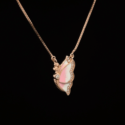 BUTTERFLY ROSEGOLD CHAIN WITH PENDANT