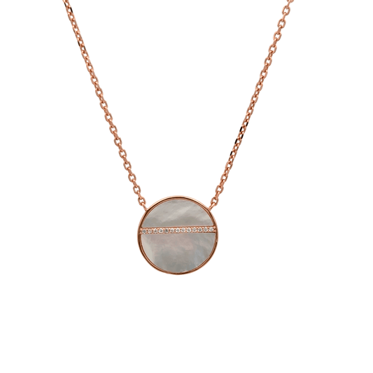 Rosegold Circle Chain With Pendant