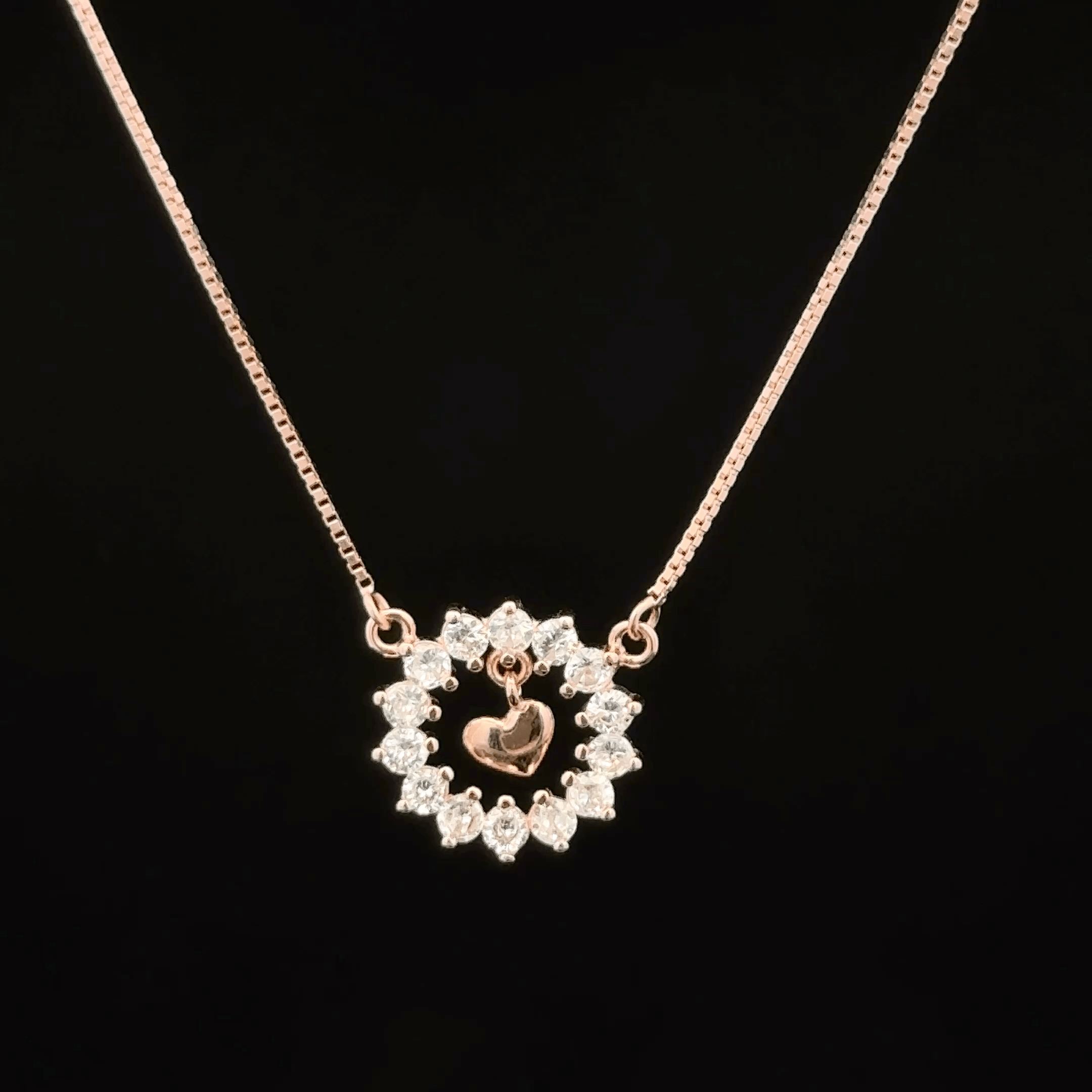 Hanging Heart Chain Pendant
