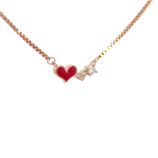 Rosegold Heart Chain With Pendant