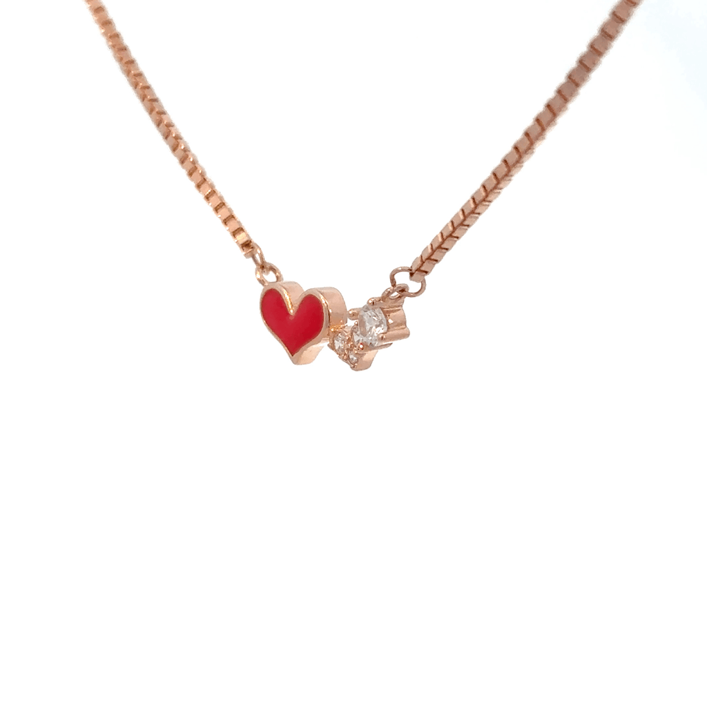 Rosegold Heart Chain With Pendant